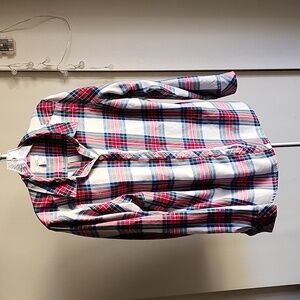 "Croft & Barrow" Plaid Button-Down Shirt/Top 🩷